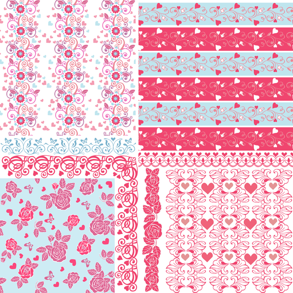seamless pink pattern heart 
