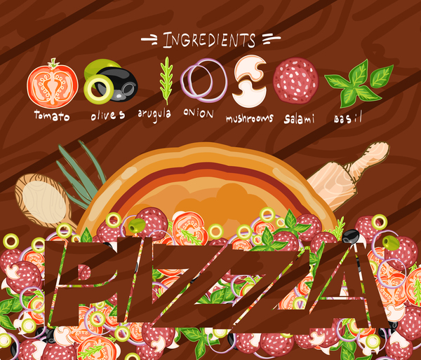 pizza menu cover 