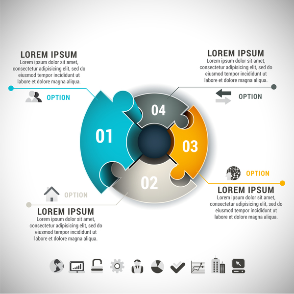 pizzle modern infographic 