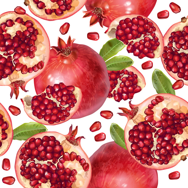seamless pomegranate pattern 
