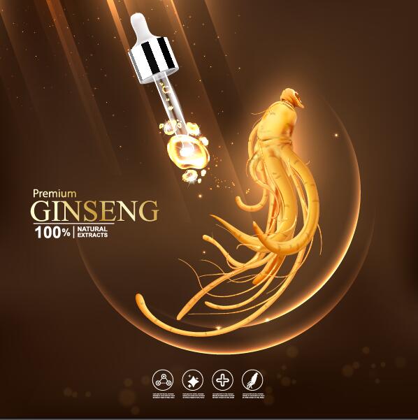 premium poster ginseng cosmetics 