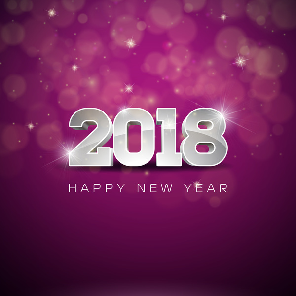 year purple new 2018 