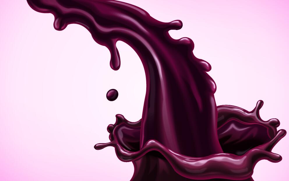 splash purple juice effect 