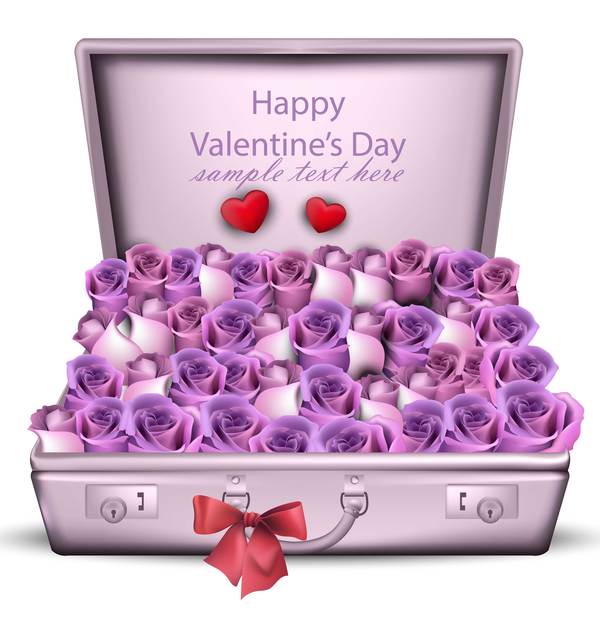 rose purple mother day box 