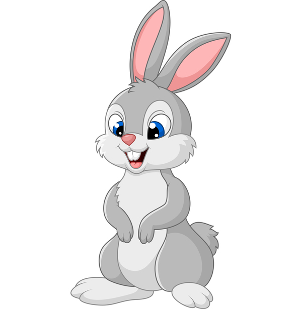 Rabbit cute cartoon vector 02 - WeLoveSoLo
