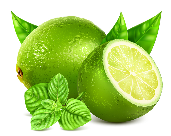 realistic green citrus 