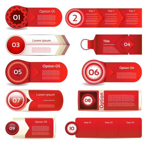 red business banners 
