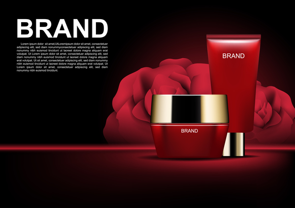 roses red cosmetic ads 