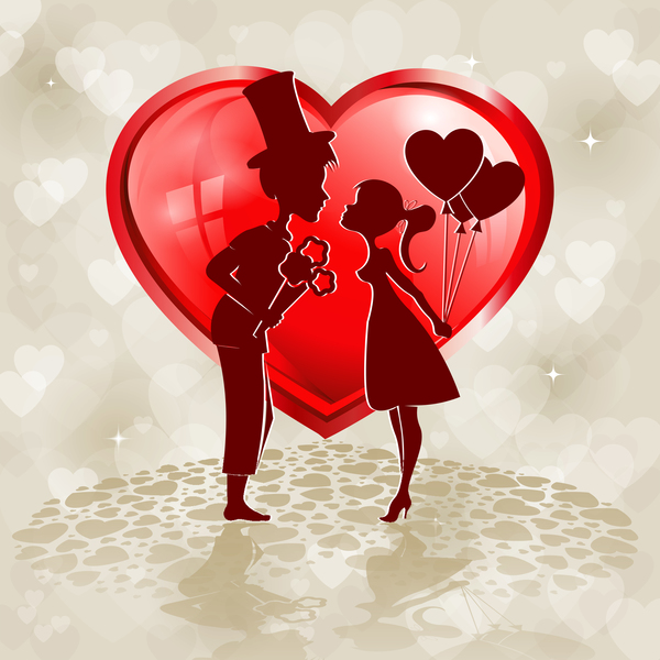 shape red lovers heart 