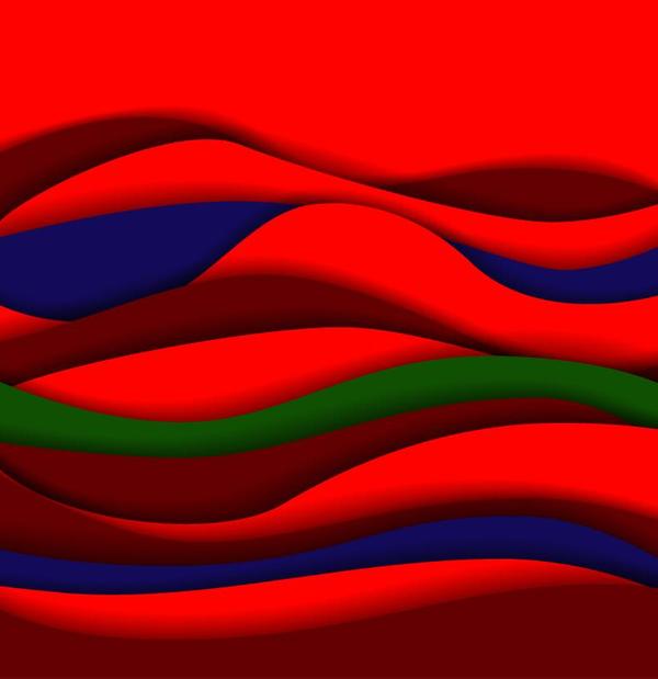 wavy red green blue 