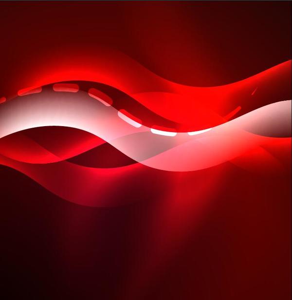 wavy transparent red 