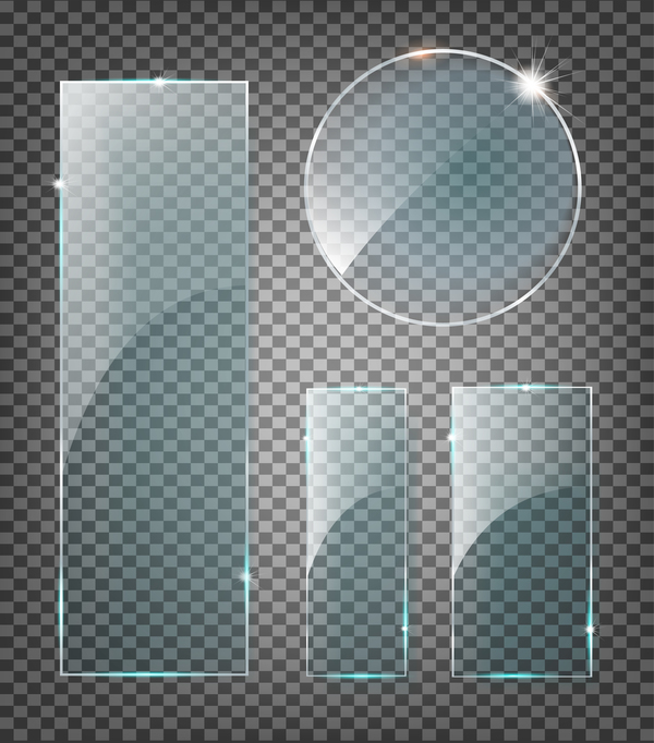 round rectangle glass banner 