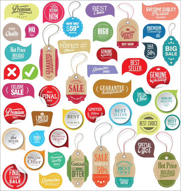 tags stickers sale labels 