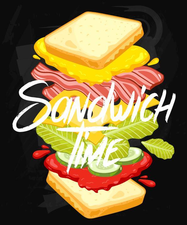 sandwich ingredients infographic 