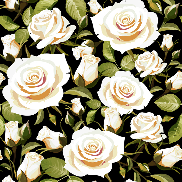 seamless rose pattern 