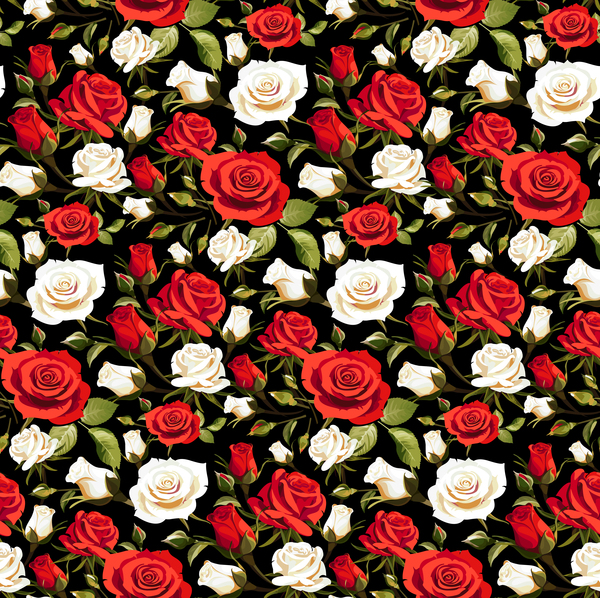 seamless rose pattern 