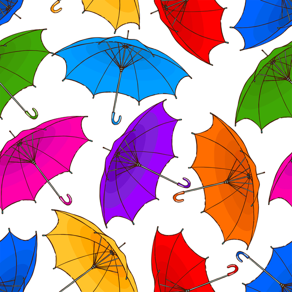 umbrella seamless pattern 