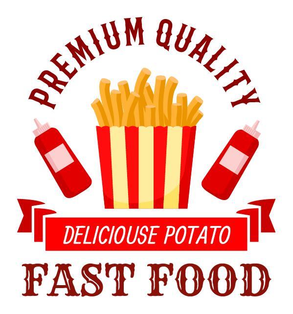 Set Of Fast Food Labels Design Vectors 04 Welovesolo
