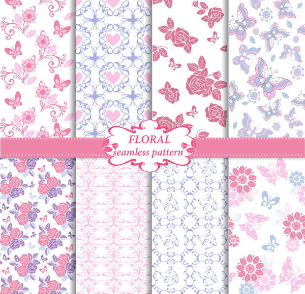 seamless Pink color pattern 