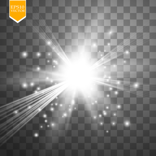 Shining light effects illustration vector 04 - WeLoveSoLo
