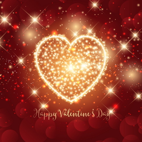 valentines sparkle heart day 