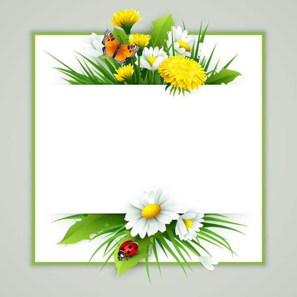 spring frame flower 