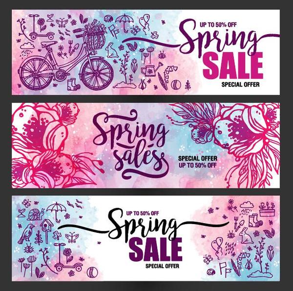 spring sprcial sale banners 