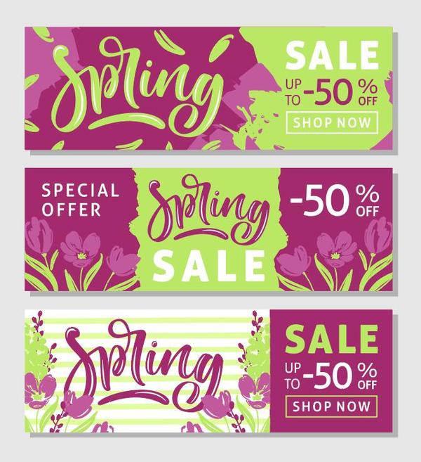spring sprcial sale banners 