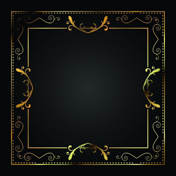 square golden frame 