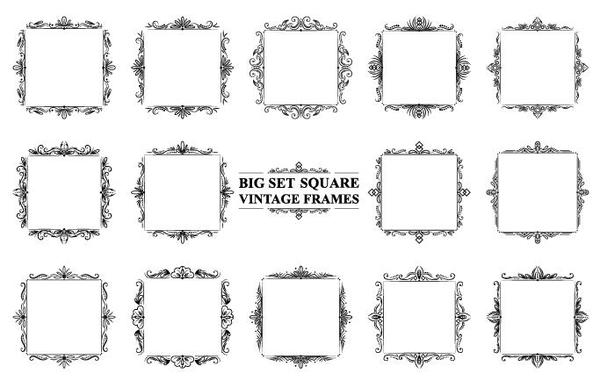 vintage square frames 