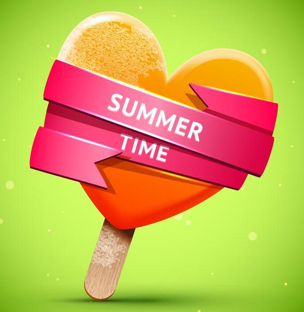 summer ice cream bright 