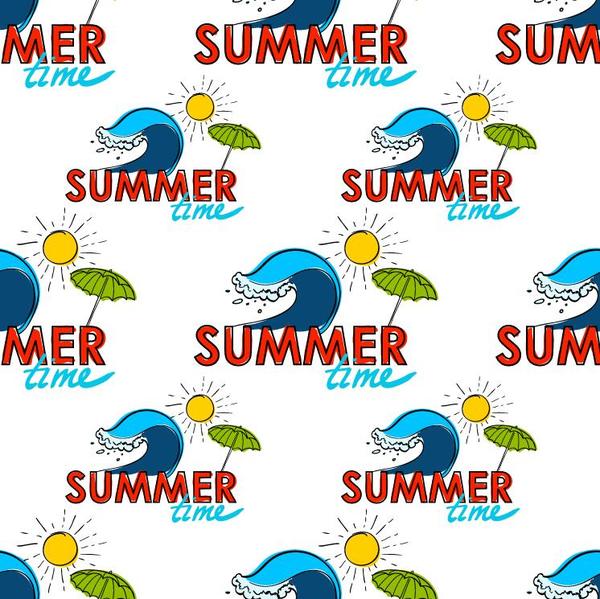 summer styles seamless pattern holiday 