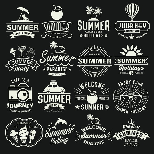 summer retor logos 