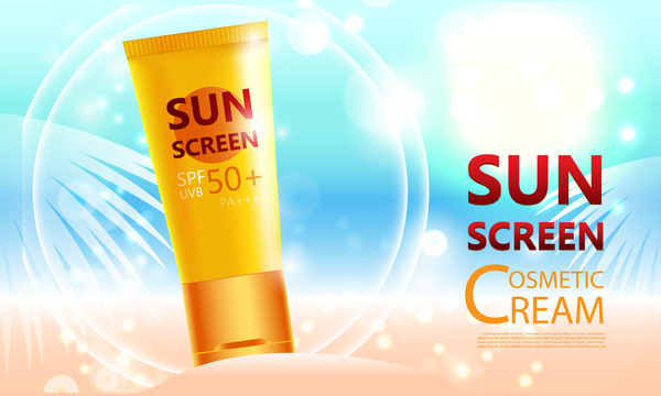 sunscreen ream poster cosmetic 
