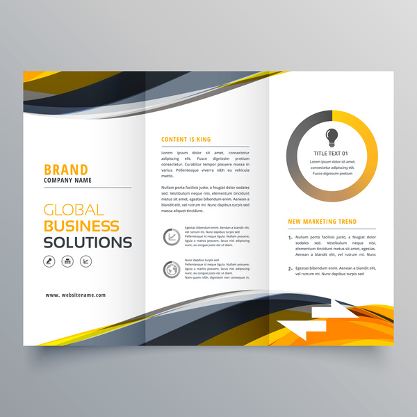 Three fold cover business brochure 