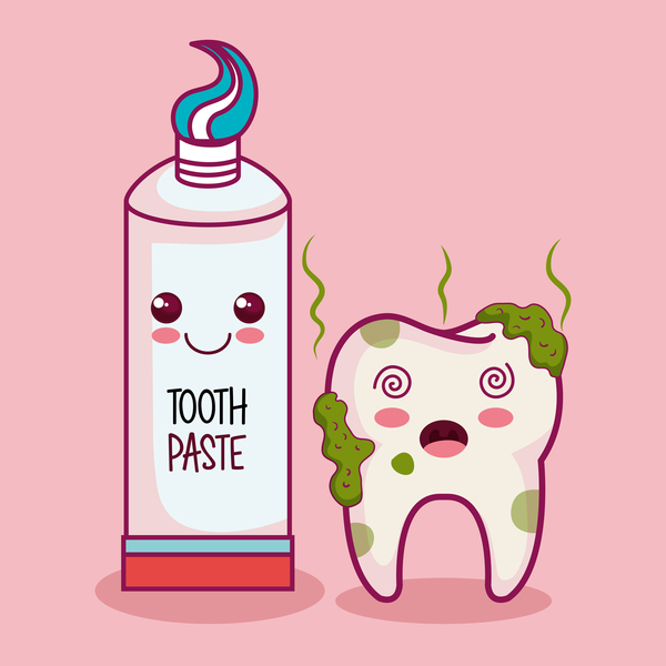 Tooth paste decay cartoon 
