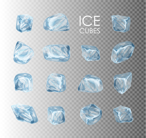 transparent ice cubes 