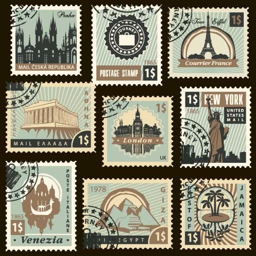 travel stamps postage 