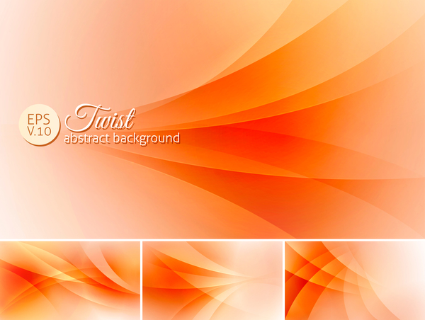 Twist orange abstract 