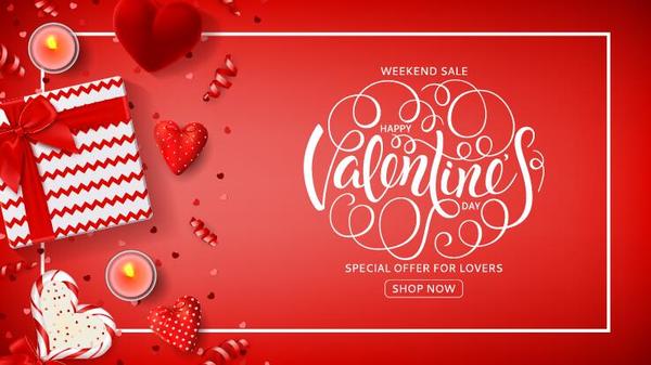 valentine special red poster offer 