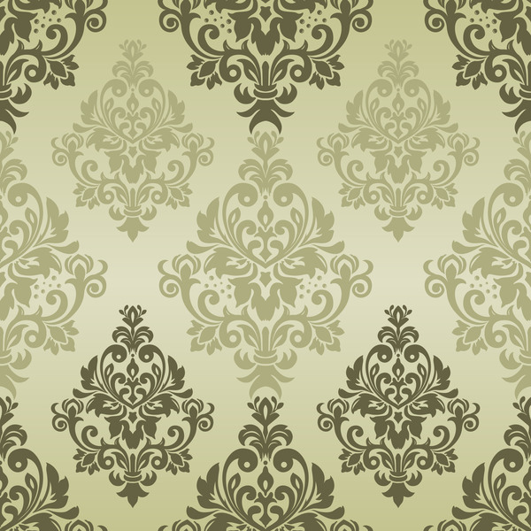 vintage seamless pattern seamless pattern green damask 