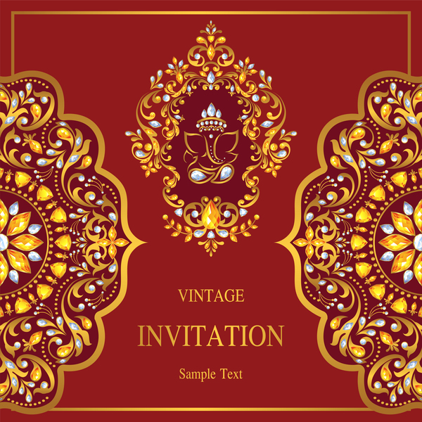 vintage invitation card 