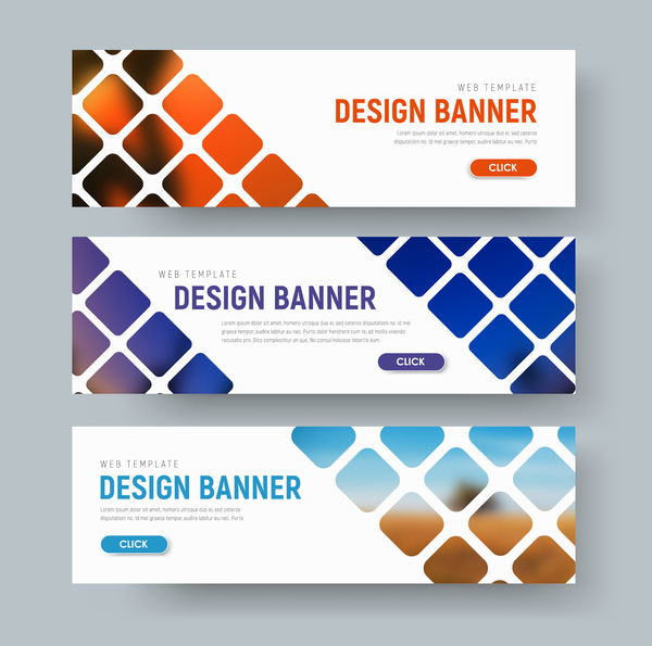 web shapes banners  