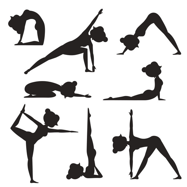 Workout women silhouette 