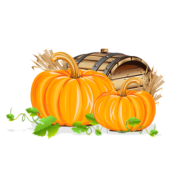 wooden pumpkin barrels 
