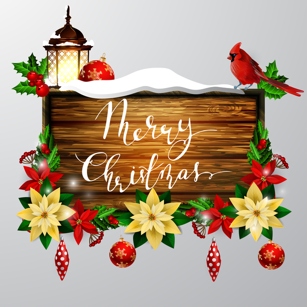 wooden sign creative christmas 