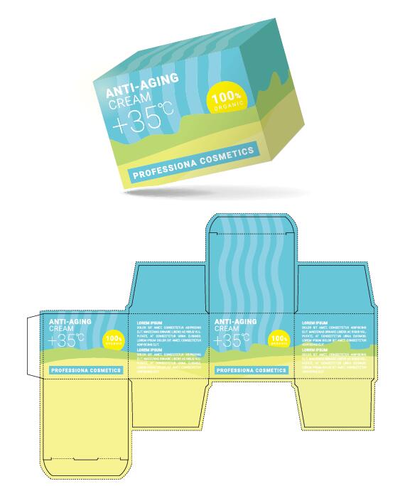packaging cream box Anti-aging 