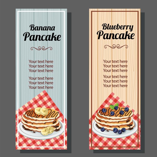vertical banner vertical pancake blueberry banner 
