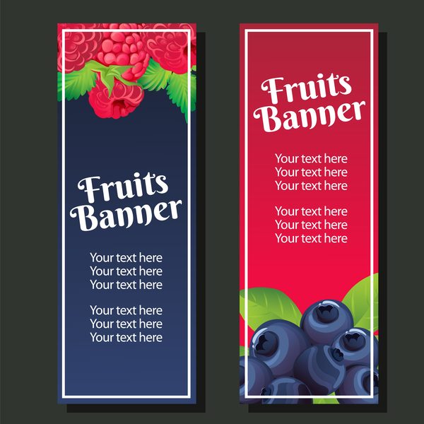 vertical Berry banner 