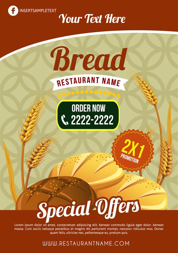 bread poster vector template - WeLoveSoLo
